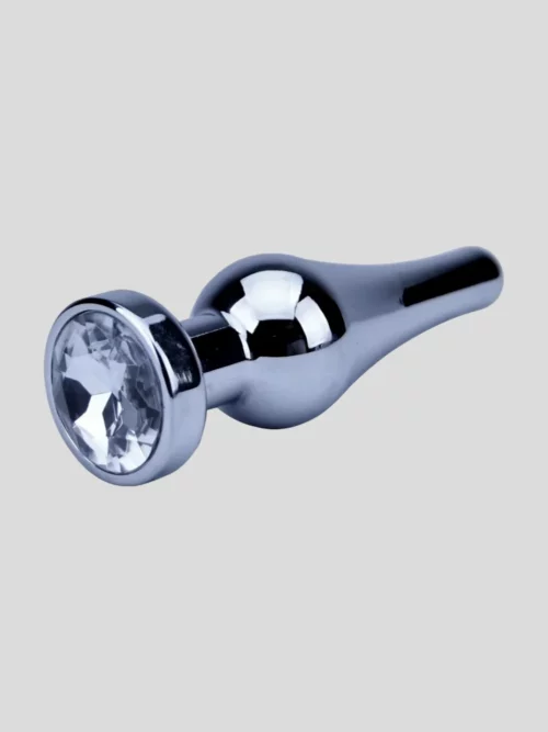 Silver gem Butt plug anal sex toy 
