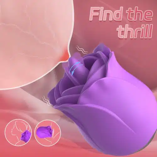 Purple Best Selling Rose Licking Vibrator Adult Luxury Sex Toy