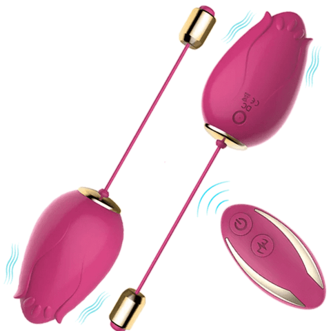 Rose remote control vibrating sex toy