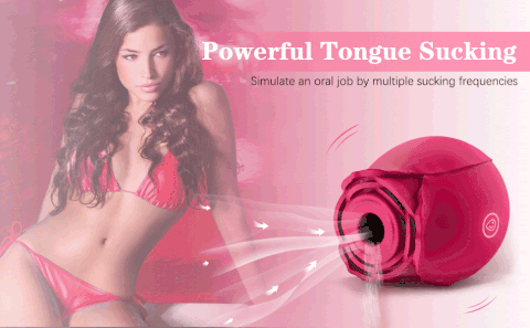 Adult Luxury rose vacuum suction vibrator